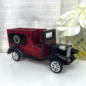 Vintage Wood Shell Red and Black Model 1923  Truck